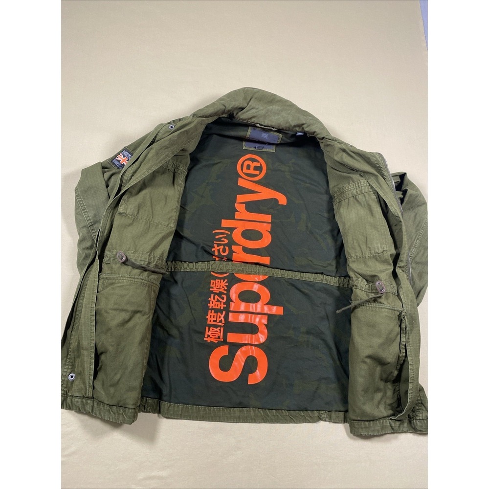 Superdry Jacket Men's Size XL Green Utility Military Field Army M65 Style - Picture 4 of 14